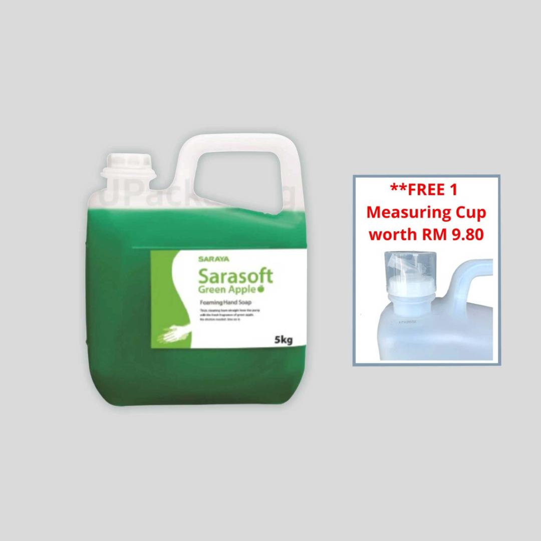 saraya-sarasoft-green-apple-foaming-hand-soap